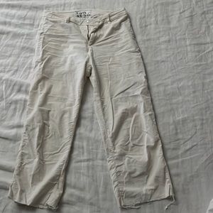 Frank & Eileen Kinsale white corduroy capri pants